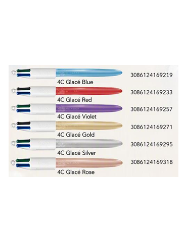 BIC® 4 Colours® Glacé assortie Box 12