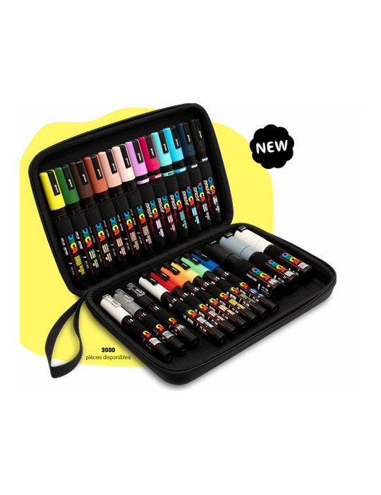 Mallette de 24 marqueurs assortis Couleurs assorties