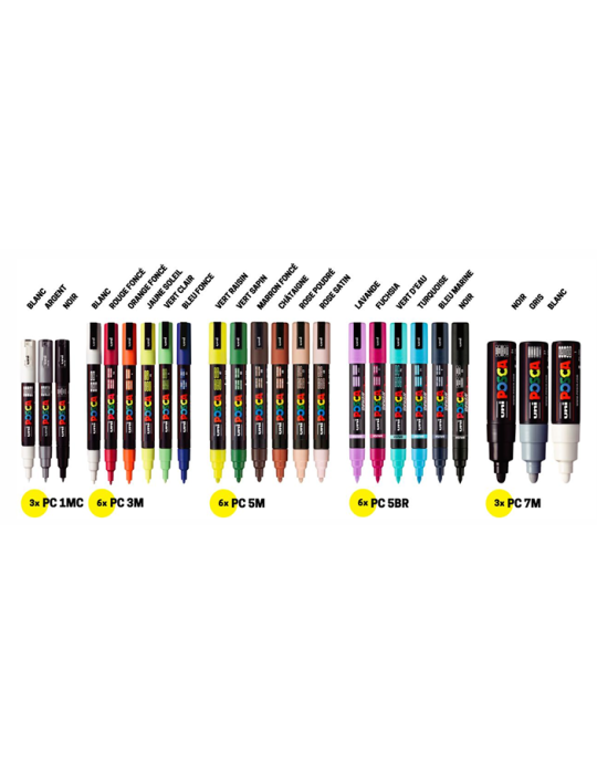 Mallette de 24 marqueurs assortis Couleurs assorties