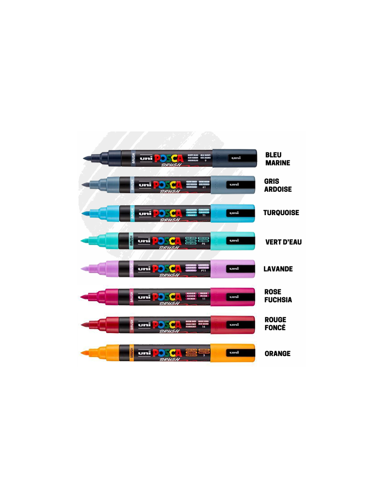 LOT POSCA PC5BR COULEURS BRUSH NEW