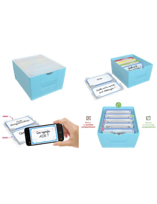OXFORD Flashbox 17,3x14,5cm PP pastelblauw
