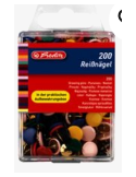 HERLITZ punaises wit box/200