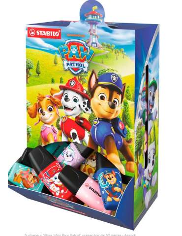 BOSS MINI printed with PAW Patrol display 50 pcs