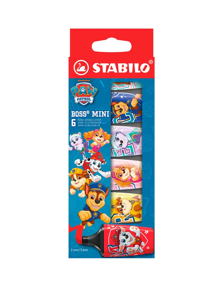 BOSS MINI printed with PAW Patrol cardboard wallet 6 pcs