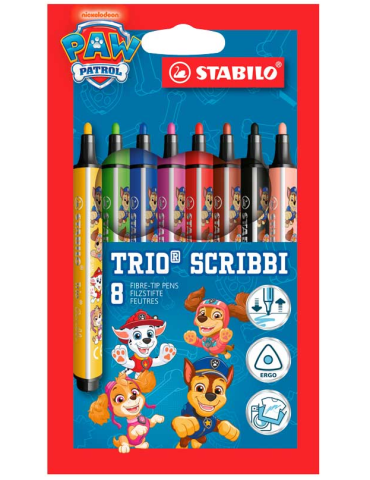 Trio Scribbi printed with PAW Patrol wallet 8 pcs