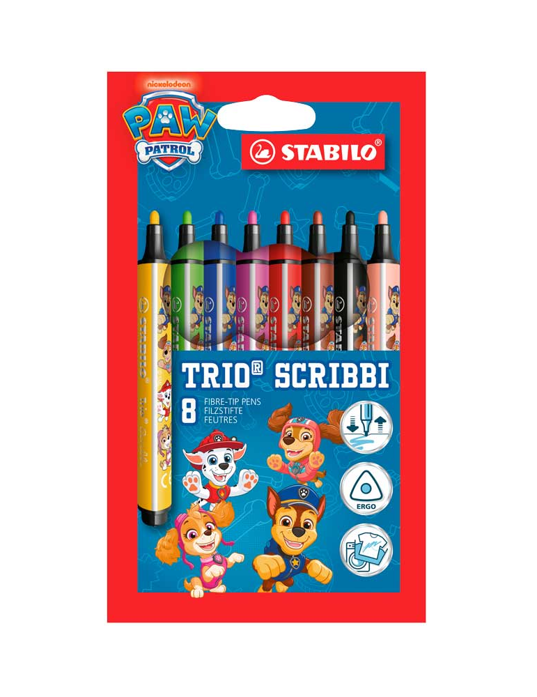 Trio Scribbi printed with PAW Patrol wallet 8 pcs