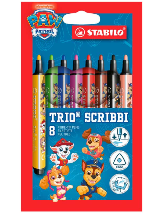 Trio Scribbi printed with PAW Patrol wallet 8 pcs