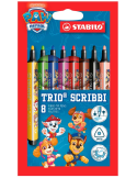 Trio Scribbi printed with PAW Patrol wallet 8 pcs