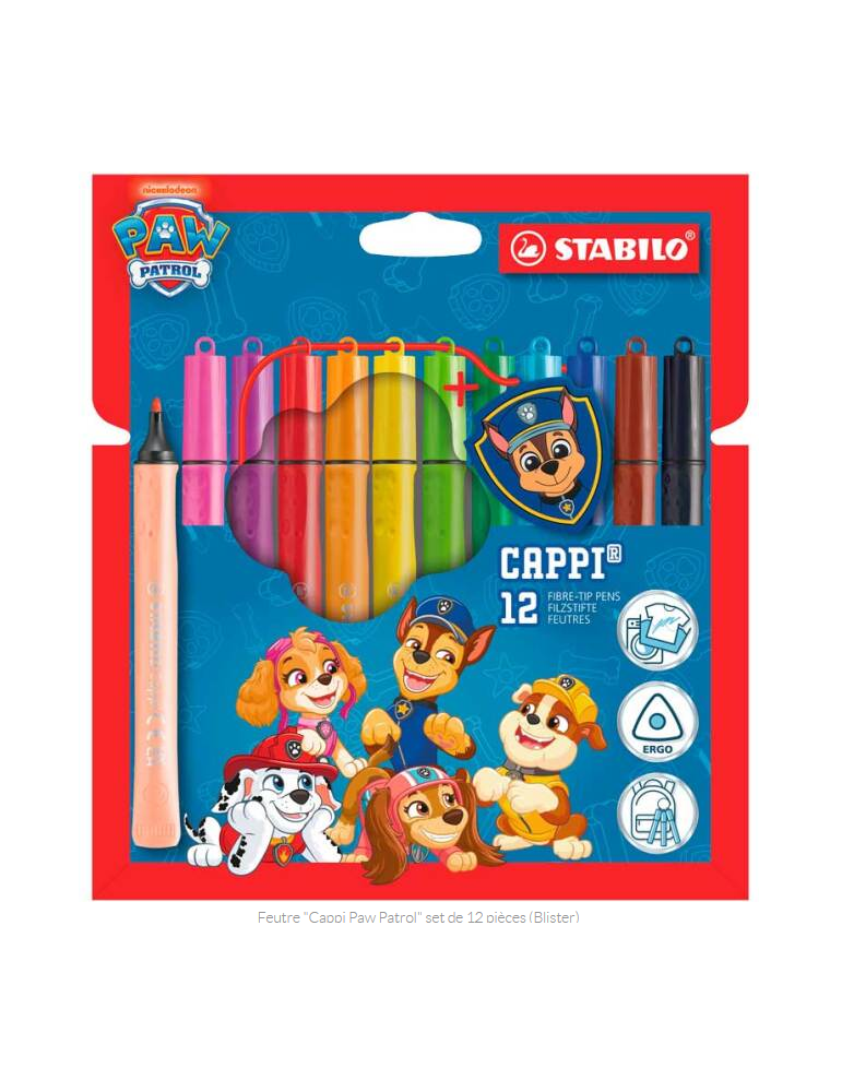 Cappi with PAW Patrol figure on ring wallet 12pcs