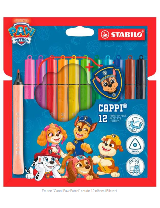 Cappi with PAW Patrol figure on ring wallet 12pcs