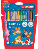 Trio A-Z printed with PAW Patrol wallet 12 pcs