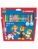 Trio A-Z printed with PAW Patrol wallet 18 pcs