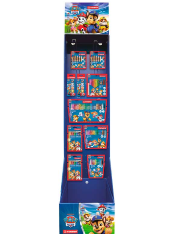 floorstand with PAW Patrol assortment