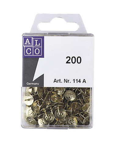 Punaises Alco 9mm messing 200 stuks in doosje