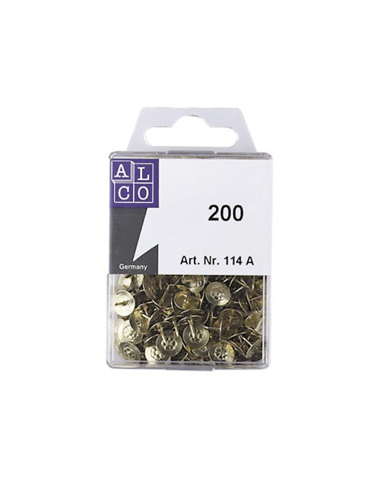 Punaises Alco 9mm messing 200 stuks in doosje