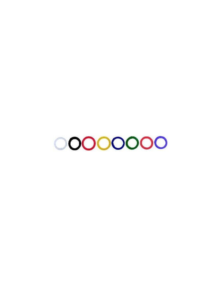 Anneau clefs Alco plastique couleurs assorti boîte de 8 pces