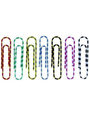 paperclips Alco Zebra 50mm glad assorti doos 30 stuks