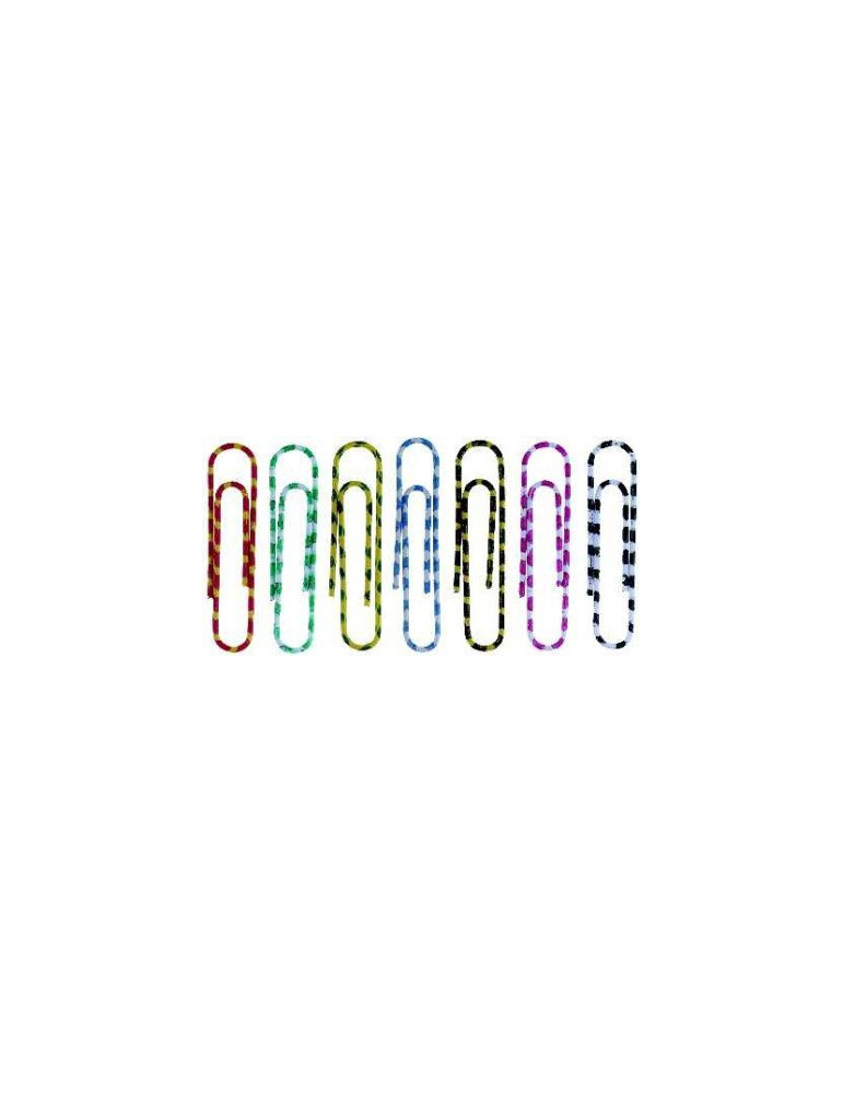 paperclips Alco Zebra 50mm glad assorti doos 30 stuks