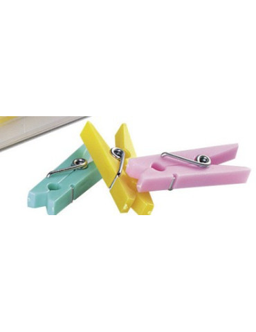 Wasknijpertjes Alco 32mm assorti kleuren 10 stuks