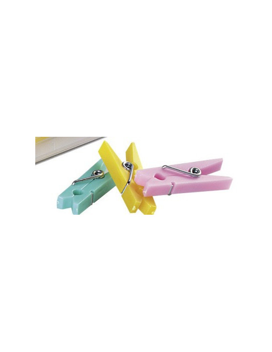 Wasknijpertjes Alco 32mm assorti kleuren 10 stuks