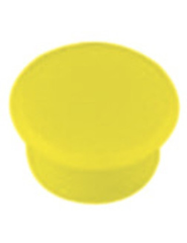 magneet Alco 13mm rond doos a 10 stuks geel