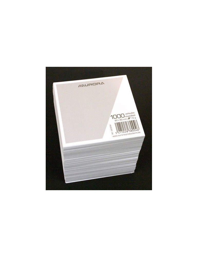 BLOC CUBES 9X9X9 FEUILLES SIMPLES