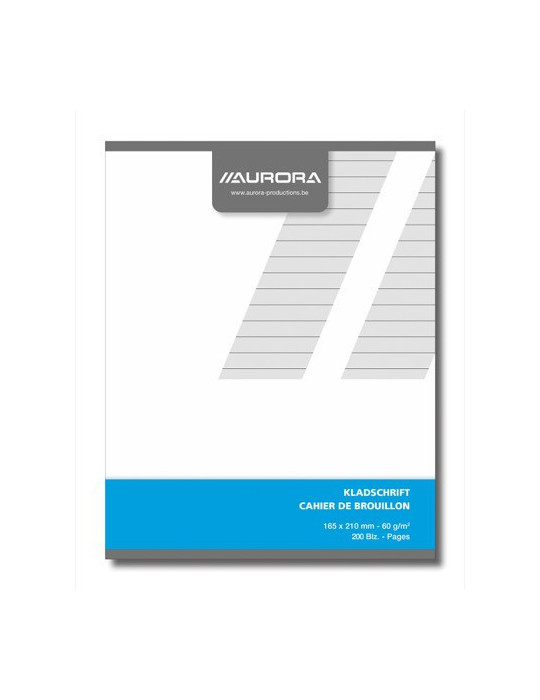 CAHIER BROUILLON LIGNÉ+M 200PAGES