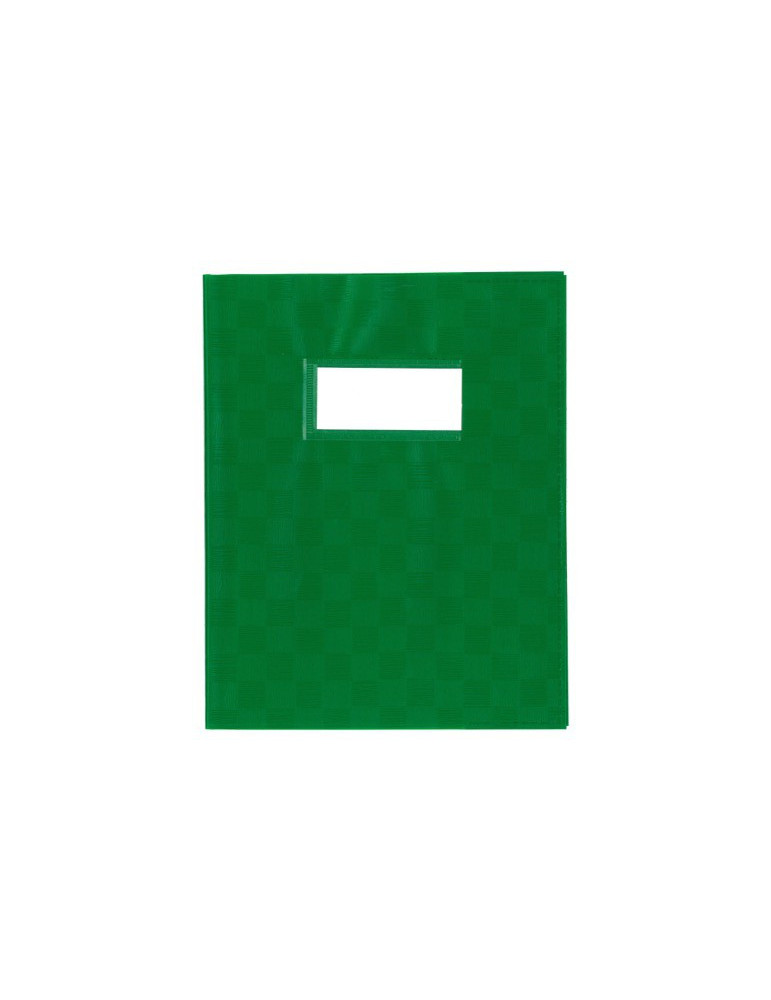 PROTÈGE-CAHIER UNI+ETIQ.VERT PP