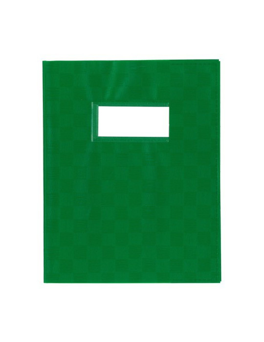 PROTÈGE-CAHIER UNI+ETIQ.VERT PP
