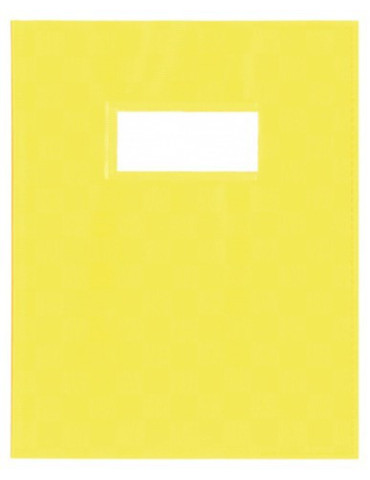PROTÈGE-CAHIER UNI+ETIQ.JAUNE PP