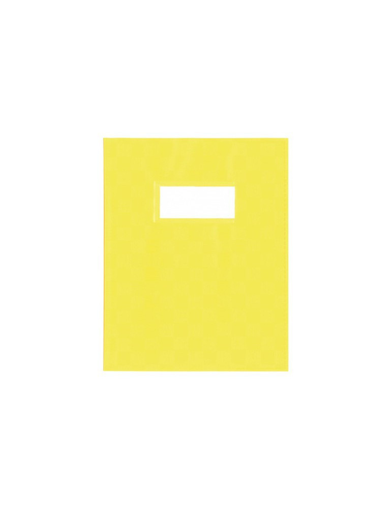 PROTÈGE-CAHIER UNI+ETIQ.JAUNE PP