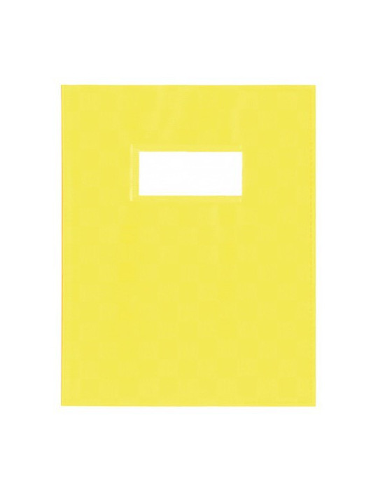 PROTÈGE-CAHIER UNI+ETIQ.JAUNE PP