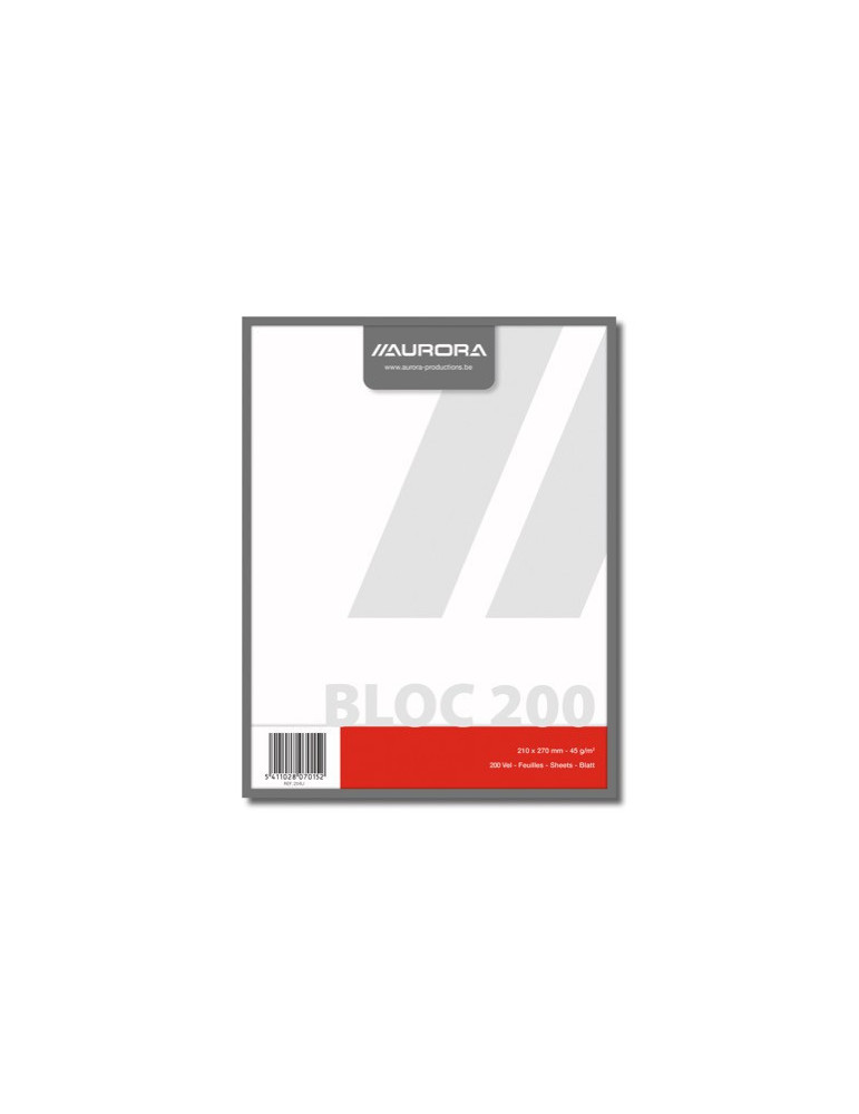 BLOC BROUILLON 21X27 200FLLS UNI