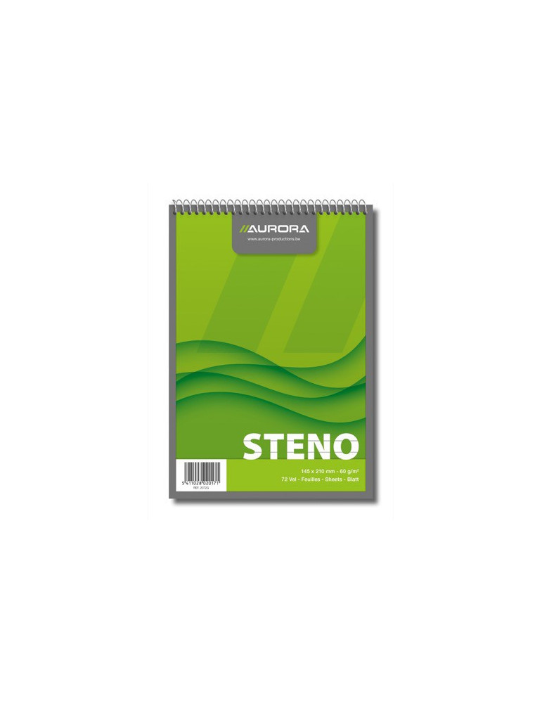 CARNET STÉNO 72FLLS LIGNÉ+2MARGES