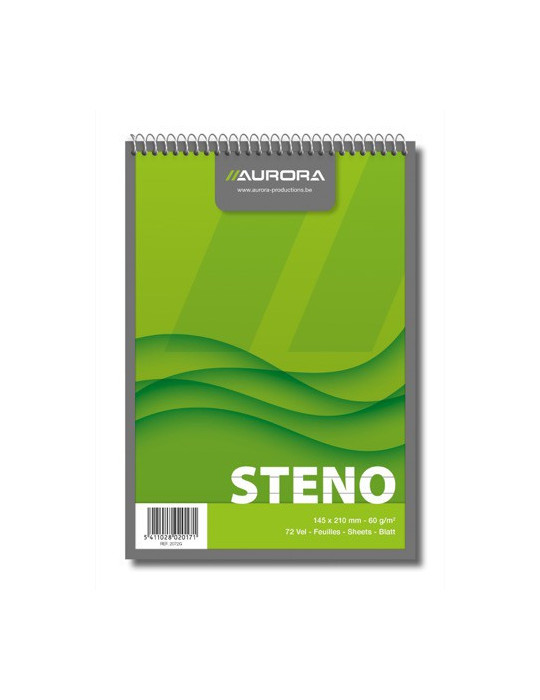 CARNET STÉNO 72FLLS LIGNÉ+2MARGES