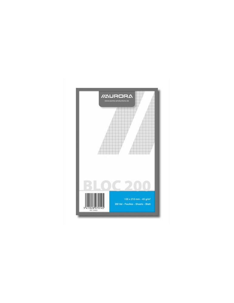 BLOC BROUILLON 21X13,5 200FLLSQ5X5