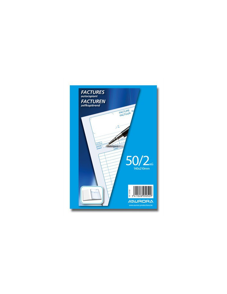 CARNET FACTURES 14X21 50/2 NÉER/FR