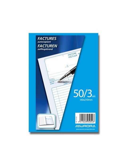 CARNET FACTURES 14X21 50/3 NÉER/FR