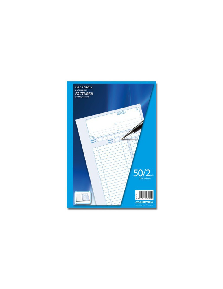 CARNET FACTURES A4 50/2 NÉERL/FR
