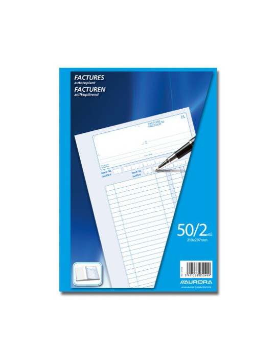 CARNET FACTURES A4 50/2 NÉERL/FR