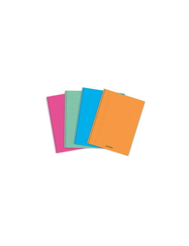 CAHIER SPIRALÉ PP A4 120P Q4X8+M