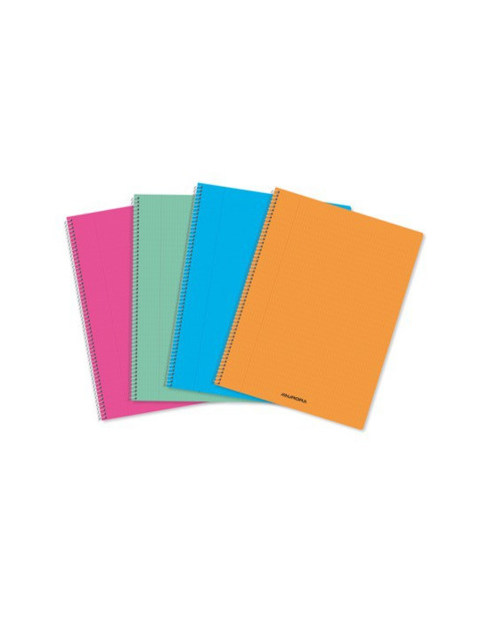 CAHIER SPIRALÉ PP A4 120P Q4X8+M