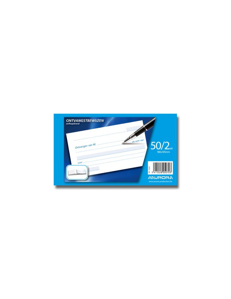 CARNET ONTVANGST 105X180 50/2 NÉER