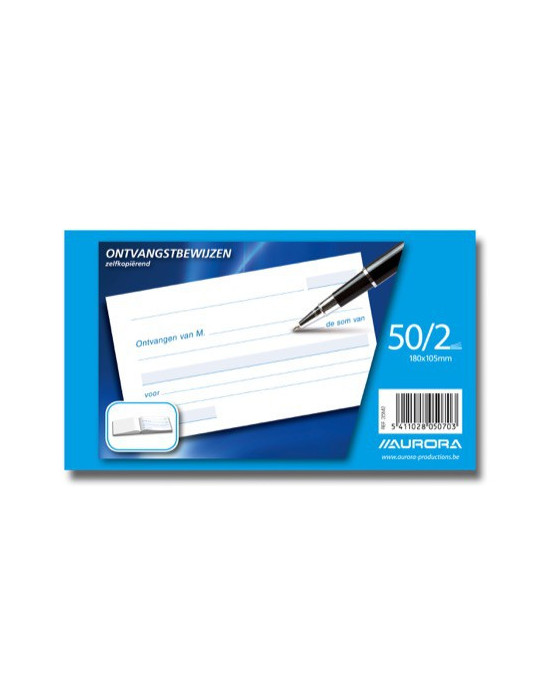 CARNET ONTVANGST 105X180 50/2 NÉER