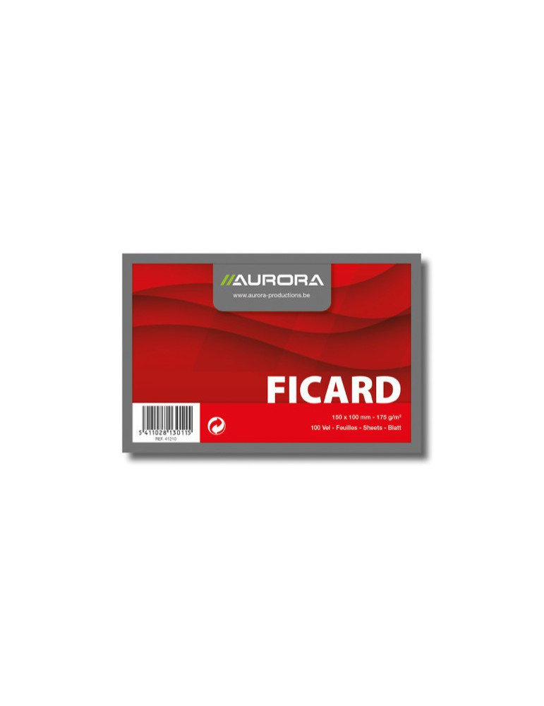 FICHES 100X150 BLANC UNI 190G/M²