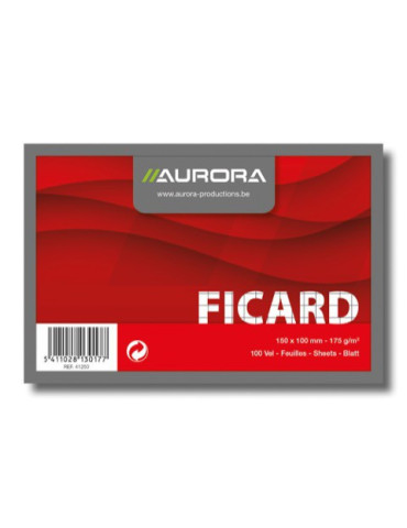 FICHES 100X150 BLANC Q5X5 190G/M²