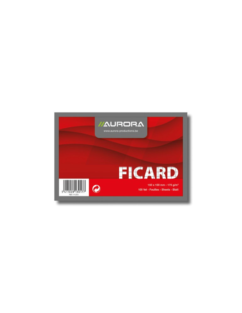 FICHES 100X150 BLANC Q5X5 190G/M²