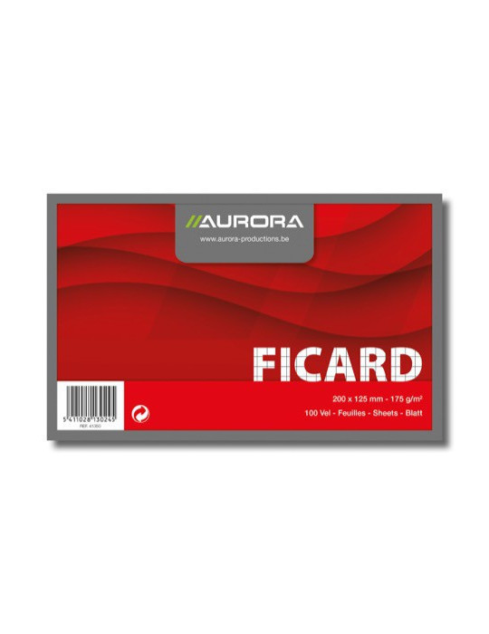 FICHES 125X200 BLANC Q5X5 190G/M²