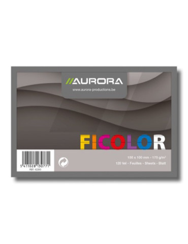 FICHES FICOLOR 100X150 LIG.180G/M²
