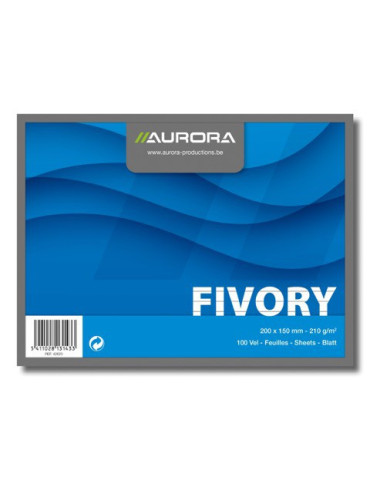 FICHES 150X200 BLANC LIGNÉ 210G/M²